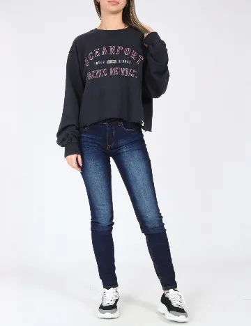 Bluza Oversize Pull&Bear, albastru Albastru