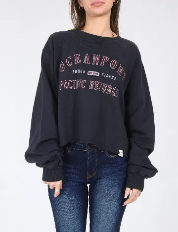 Bluza Oversize Pull&Bear, albastru Albastru