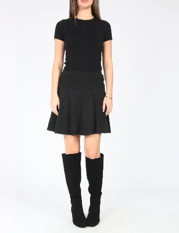 Fusta Zara, gri inchis Gri