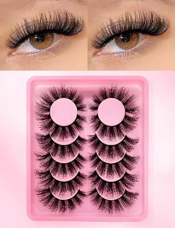 Gene false 6 perechi SHEIN, negru Negru