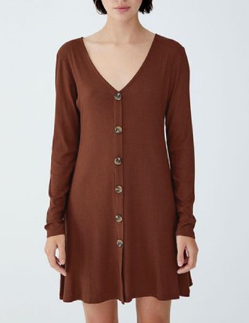 Rochie scurta Pull&Bear, maro