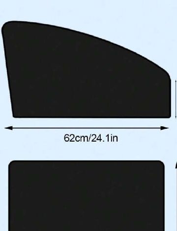 Parasolar magnetic auto SHEIN, negru