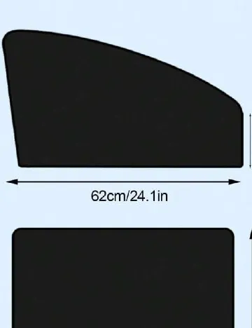 Parasolar magnetic auto SHEIN, negru Negru