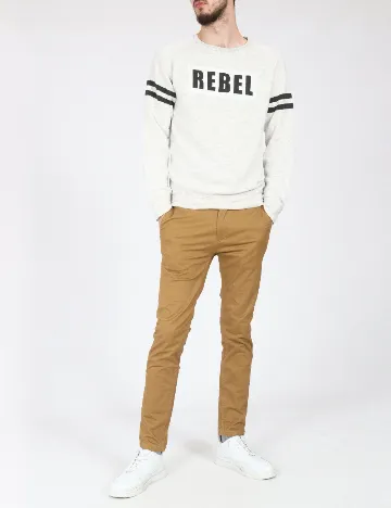 Pantaloni Pull&Bear, maro Maro