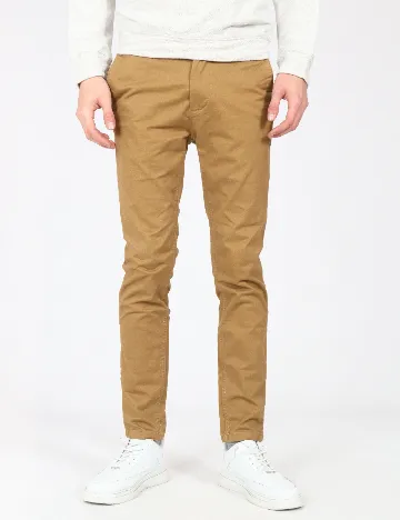Pantaloni Pull&Bear, maro Maro