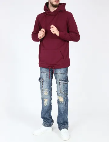 Blugi Bershka, albastru Albastru