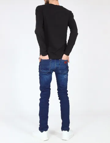 Blugi Pull&Bear, albastru Albastru