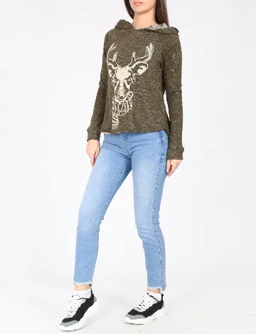 Blugi Bershka, albastru Albastru