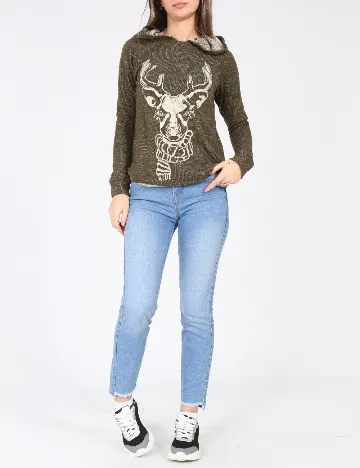 Blugi Bershka, albastru Albastru