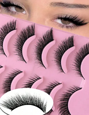 Gene false 5 perechi SHEIN, negru Negru