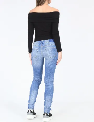 Blugi Bershka, albastru Albastru