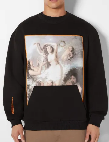 Bluza Bershka, negru Negru