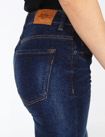 Blugi Bershka, bleumarin Albastru