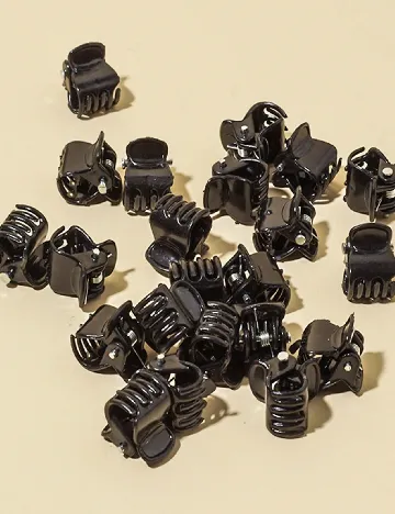 Set clame de par SHEIN, negru Negru