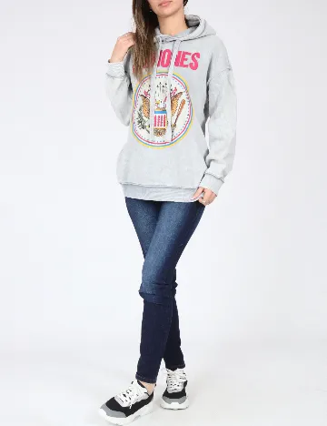 Hanorac Bershka, gri Gri