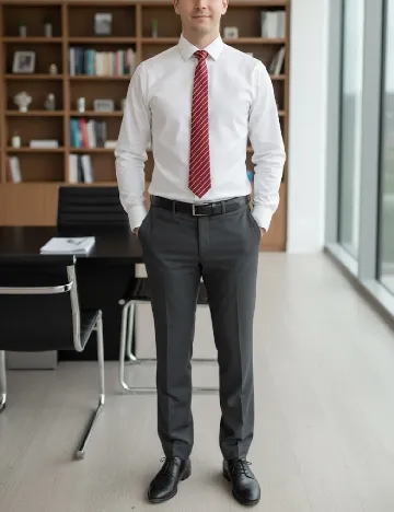 Cravata Zara, rosu Rosu