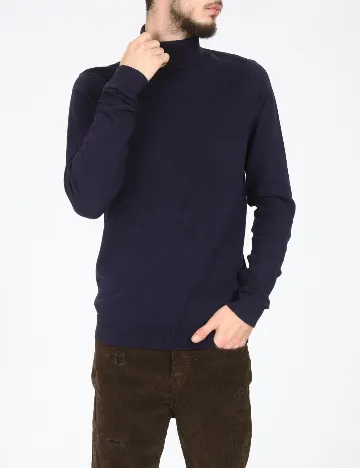 Bluza Bershka, bleumarin Albastru