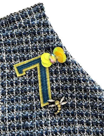 Fusta Zara, albastru Albastru