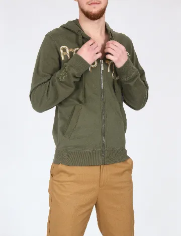 Hanorac Bershka, verde Verde