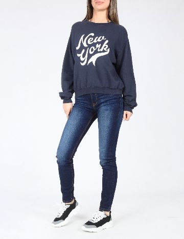 Bluza Pull&Bear, bleumarin