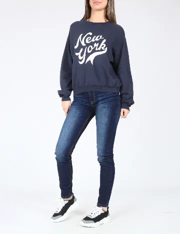 Bluza Pull&Bear, bleumarin Albastru