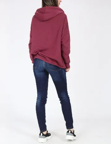 Hanorac Pull&Bear, roz pudra inchis Roz