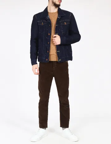 Jacheta Bershka, bleumarin Albastru