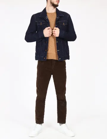 Jacheta Bershka, bleumarin Albastru