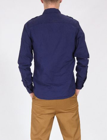 Camasa Bershka, albastru