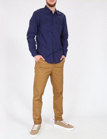 Camasa Bershka, albastru