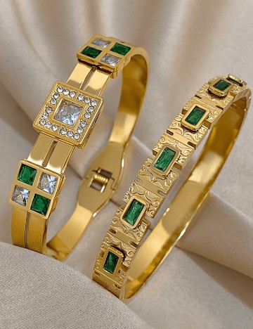 Set Bratari 2 bucati SHEIN, auriu