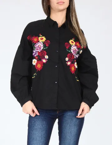 Camasa Pull&Bear, negru Negru