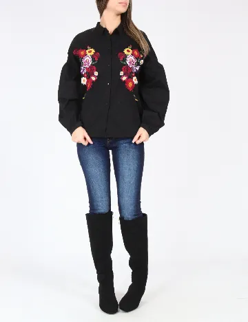 Camasa Pull&Bear, negru Negru