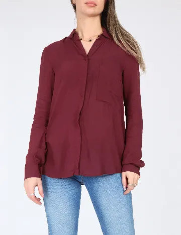 Camasa Pull&Bear, visiniu Rosu