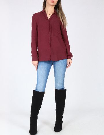 Camasa Pull&Bear, visiniu