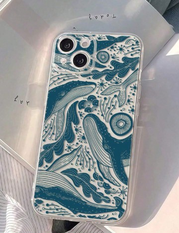 Husa pentru telefon SHEIN, albastru