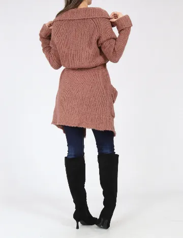 Cardigan Zara, roz pudra inchis Roz