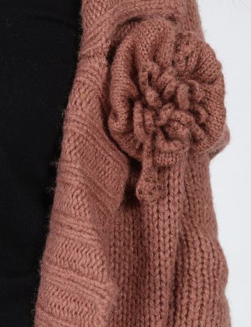 Cardigan Zara, roz pudra inchis