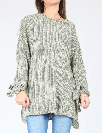 Pulover Oversize Pull&Bear, verde Verde