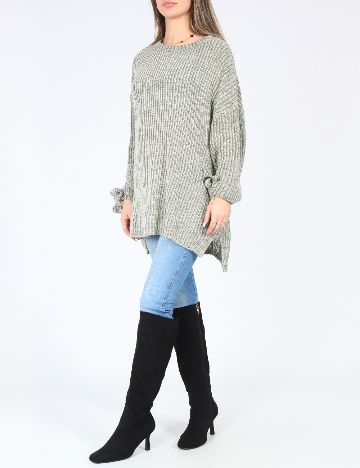 Pulover Oversize Pull&Bear, verde