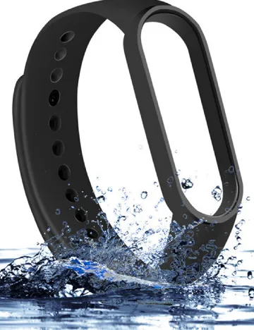 Curea de ceas pentru Mi Band 5/6 SHEIN, negru Negru