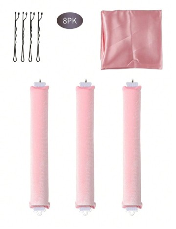 Set de ondulatoare fara caldura SHEIN, roz