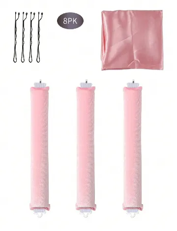 Set de ondulatoare fara caldura SHEIN, roz