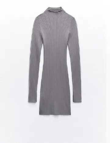 Rochie scurta Zara, gri Gri