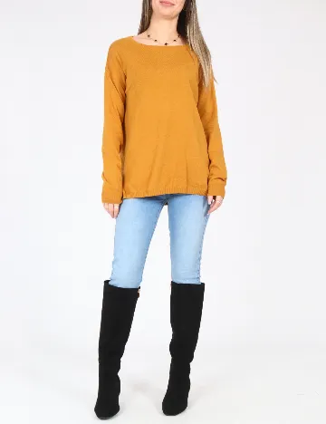 Bluza Oversize Pull&Bear, mustar Galben