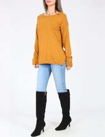 Bluza Oversize Pull&Bear, mustar Galben