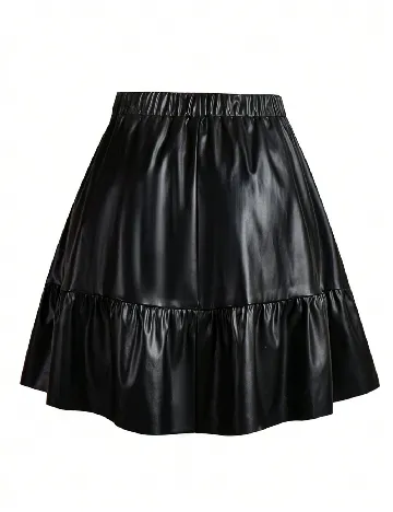 Fusta SHEIN CURVE, negru Negru