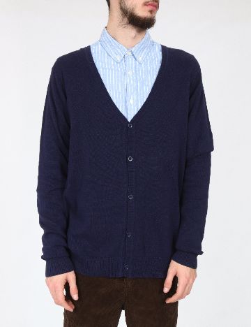 Cardigan Bershka, bleumarin inchis