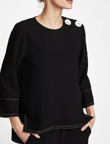 Bluza Zara, negru Negru