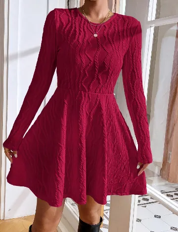 Rochie scurta SHEIN, magenta Roz